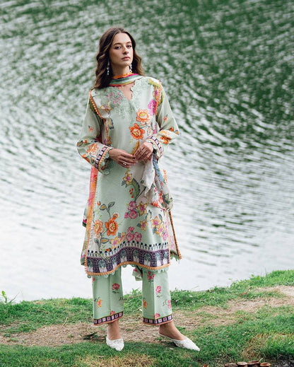 Roheenaz | Garden Veal Printed Lawn 25 | Crimson Whisper by Maria Faisal - Registered Vendor of : Roheenaz - type : Ladies Clothes - 100% original wedding dresses