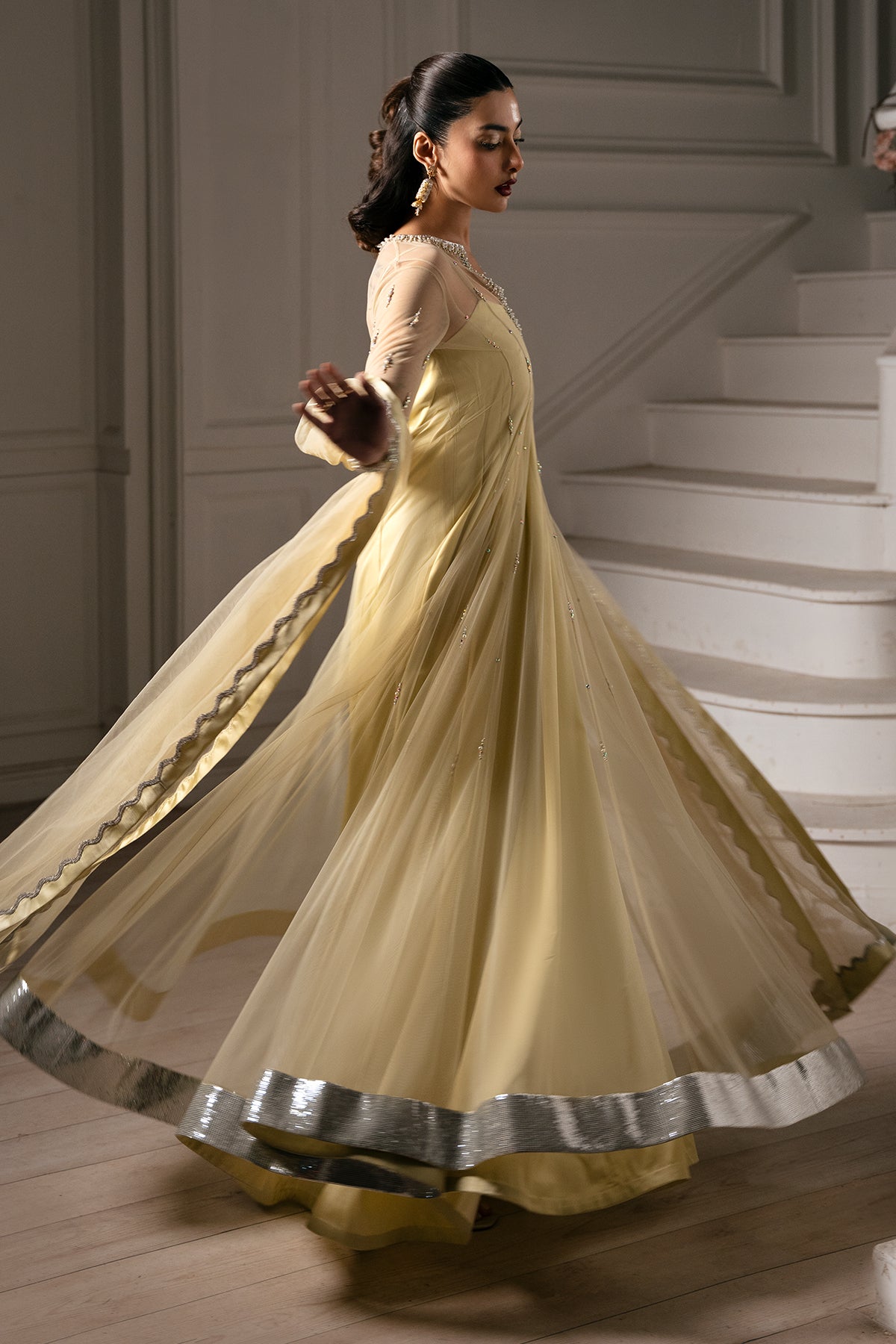 Mina Kashif | Emilie Formals | Julia - Formal Dress - available at Maria Faisal in UK and USA.