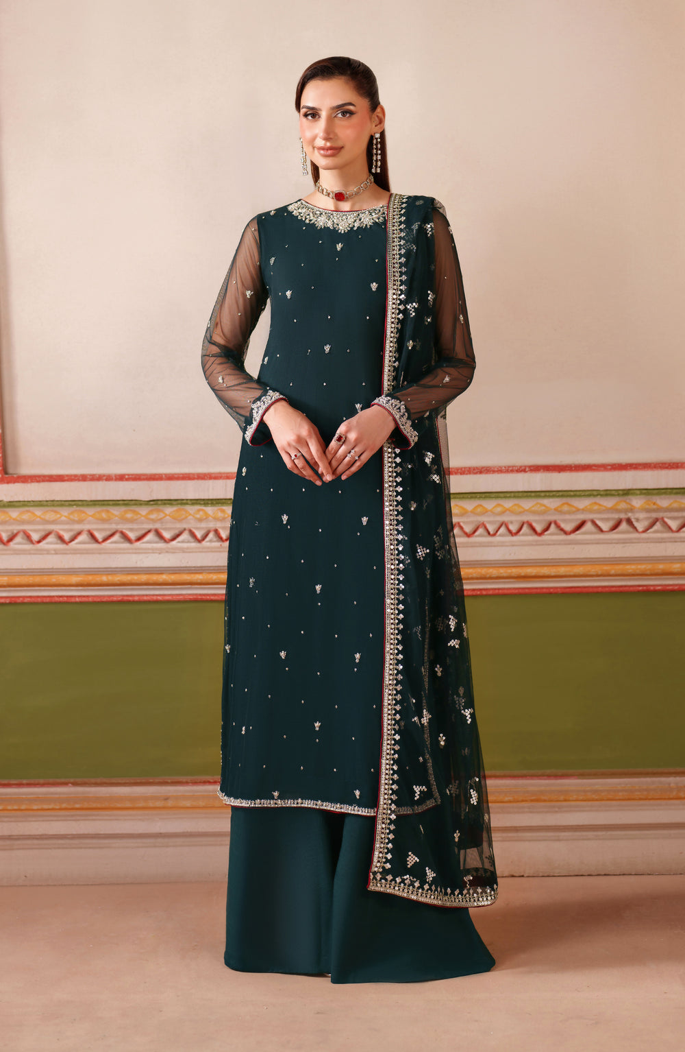 Zarif | Falesia Formals | UNST-HF-02 SHENAAR - Ladies Clothes - Maria Faisal
