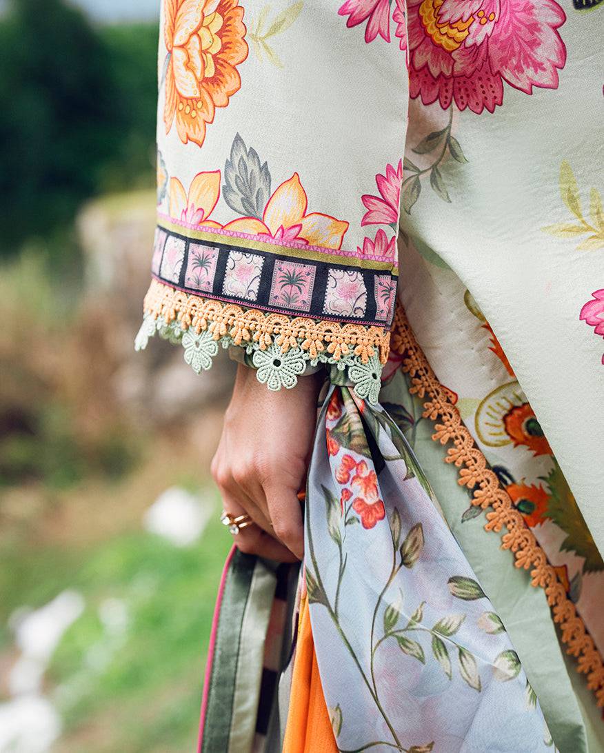 Roheenaz | Garden Veal Printed Lawn 25 | Crimson Whisper by Maria Faisal - Registered Vendor of : Roheenaz - type : Ladies Clothes - 100% original wedding dresses