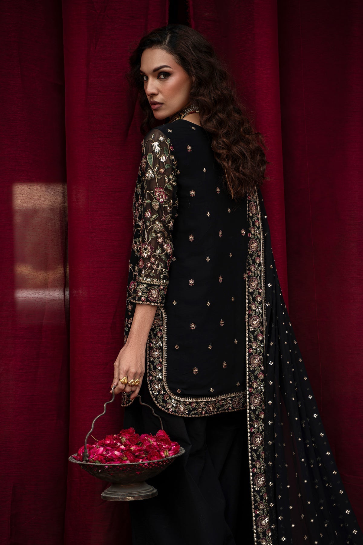 Charizma | Festive Pret  | CMA-6-212 - Dress - available at Maria Faisal in UK and USA.