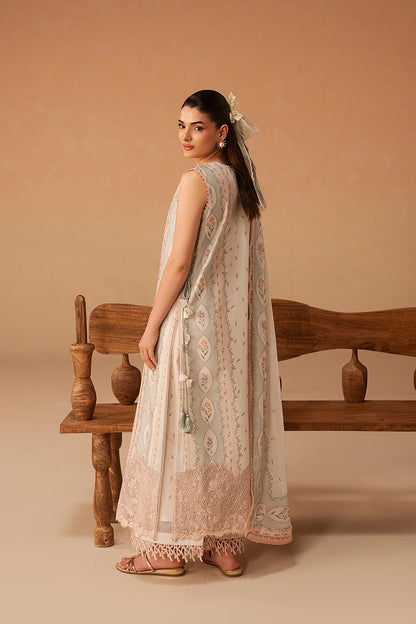 Afrozeh | The Haze 26 | Sunnival Ivory - Luxury Dress - available at Maria Faisal in UK and USA.