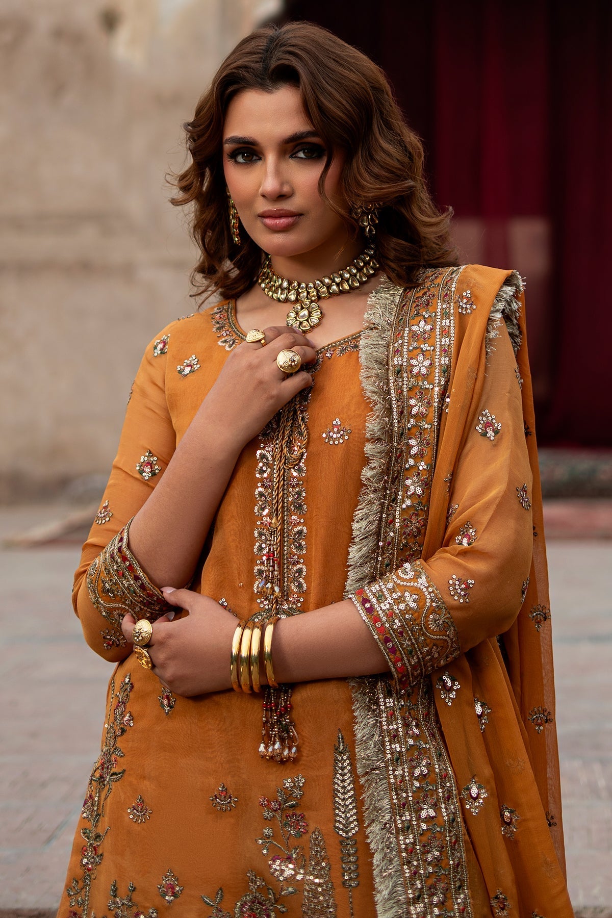 Charizma | Festive Pret  | CMA-6-225 - Dress - available at Maria Faisal in UK and USA.