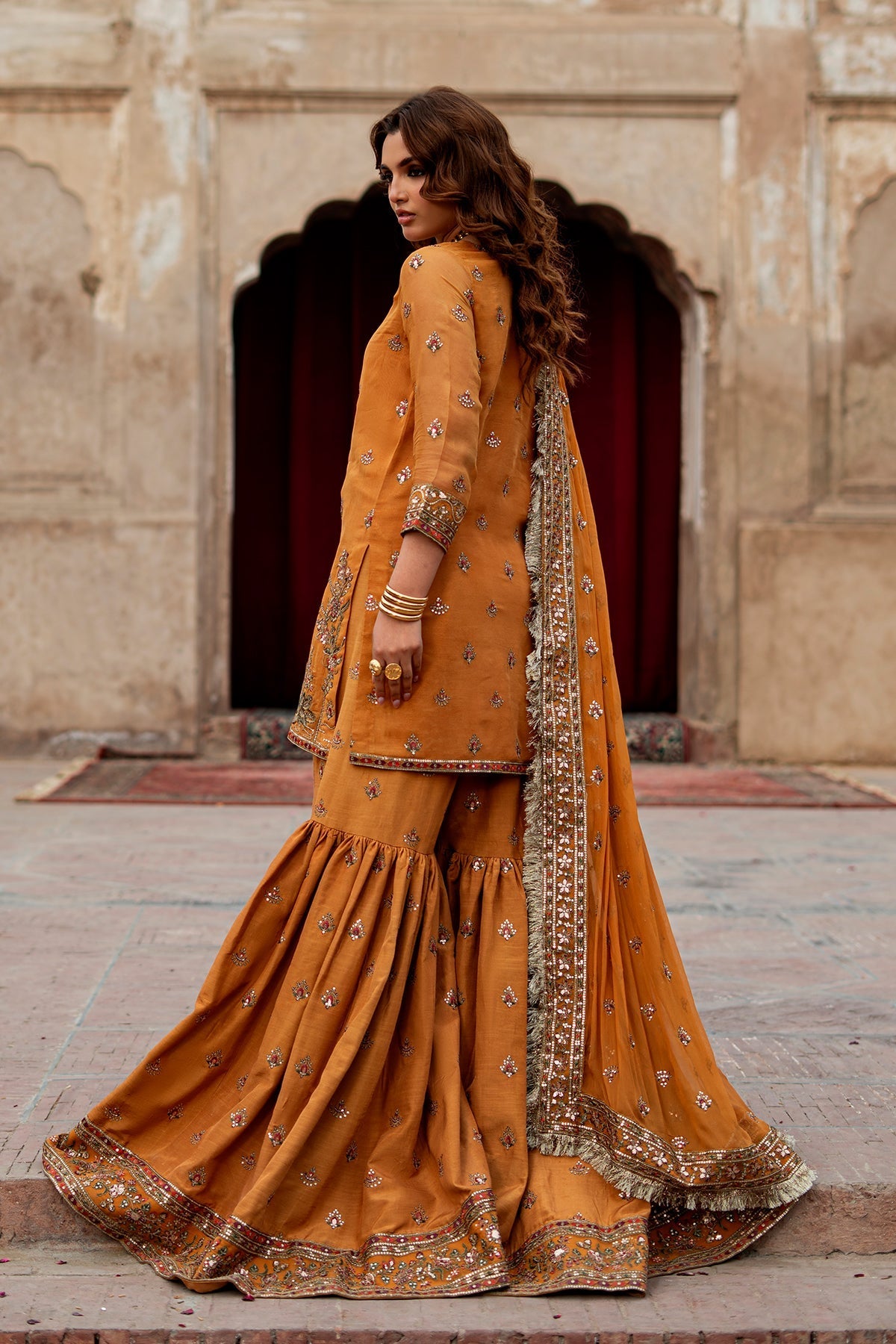 Charizma | Festive Pret  | CMA-6-225 - Dress - available at Maria Faisal in UK and USA.