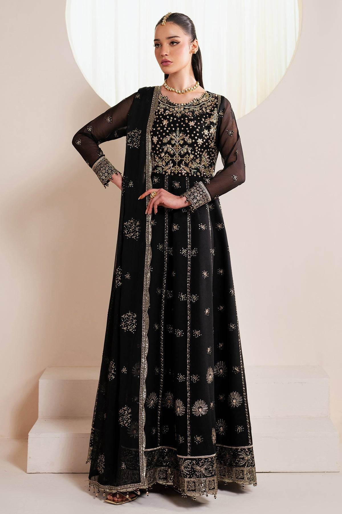 Alizeh | Handcrafted Eid Edit 25 | AF-HM-4030-Noir by Maria Faisal - Registered Vendor of : Alizeh - type : Ladies Clothes - 100% original wedding dresses
