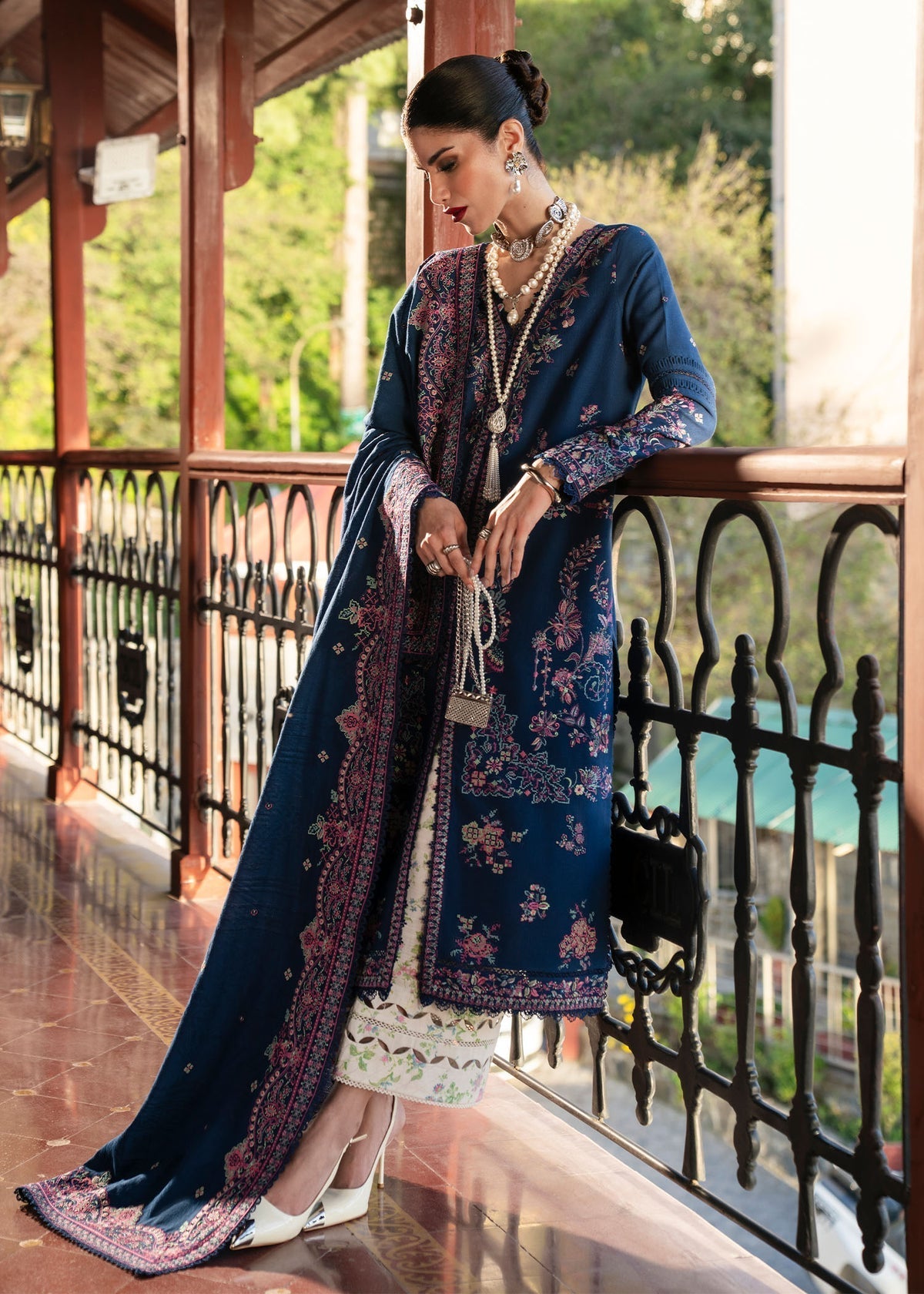 Nishwa – authentic Pakistani dress from the Gulana Winter 25 collection for women in the UK