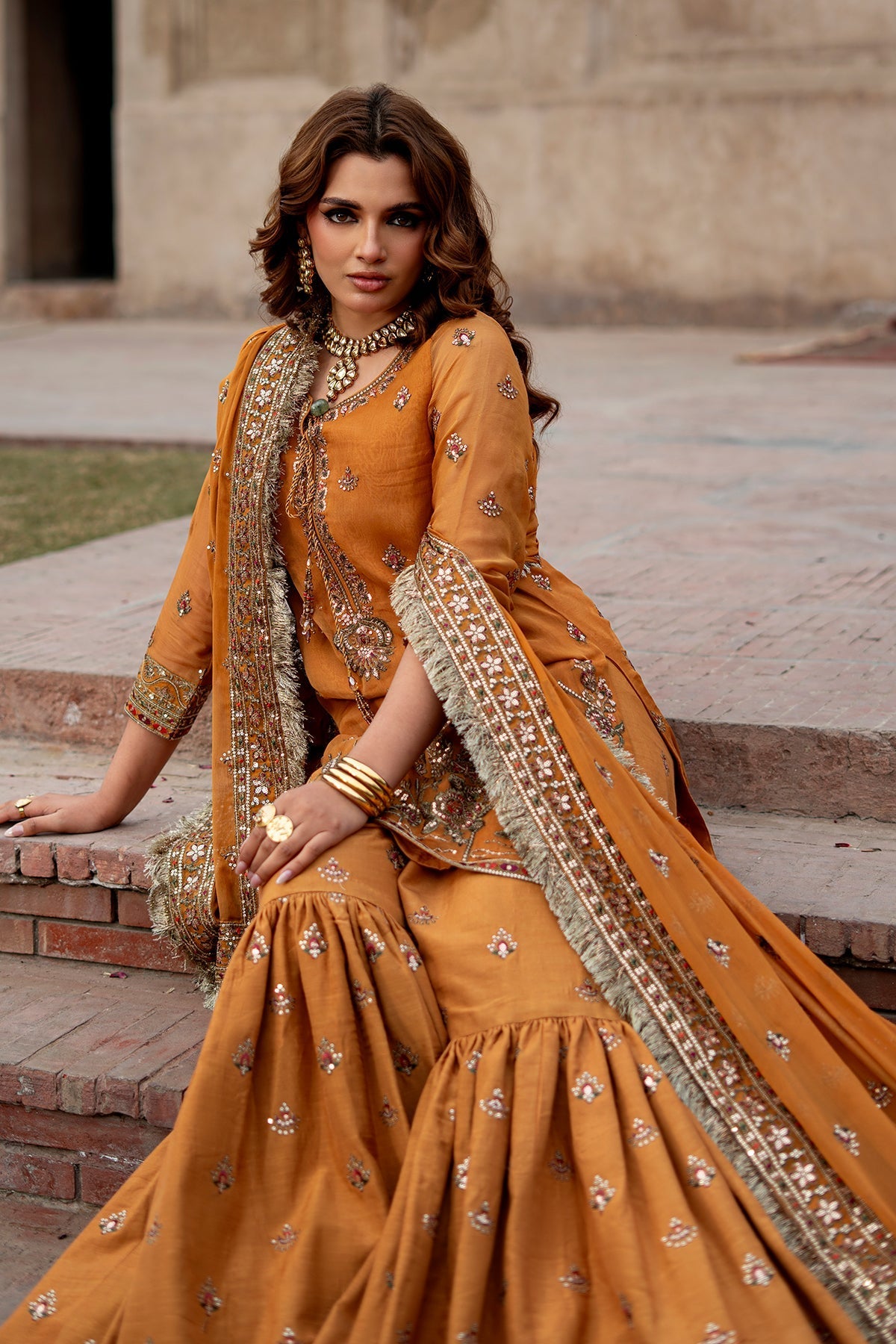 Charizma | Festive Pret  | CMA-6-225 - Dress - available at Maria Faisal in UK and USA.