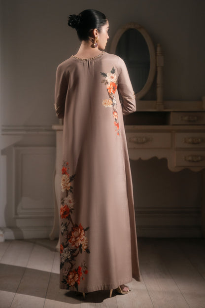 Mina Kashif | Emilie Formals | Koya (Beige) - Formal Dress - available at Maria Faisal in UK and USA.