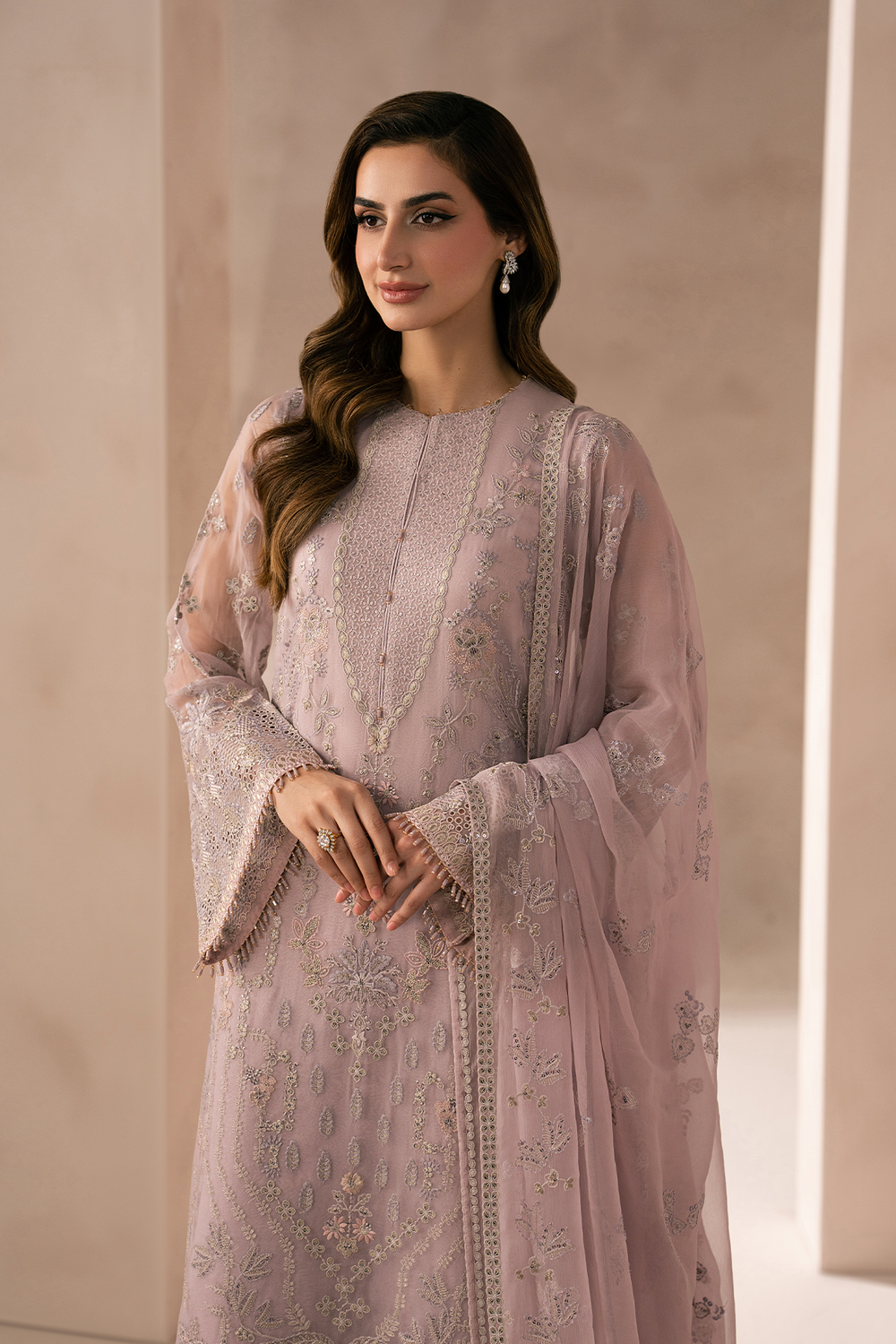 Lavish Premium | Izhare Muhabbat | PINK BLOSSOM - Formal Dress - available at Maria Faisal in UK and USA.