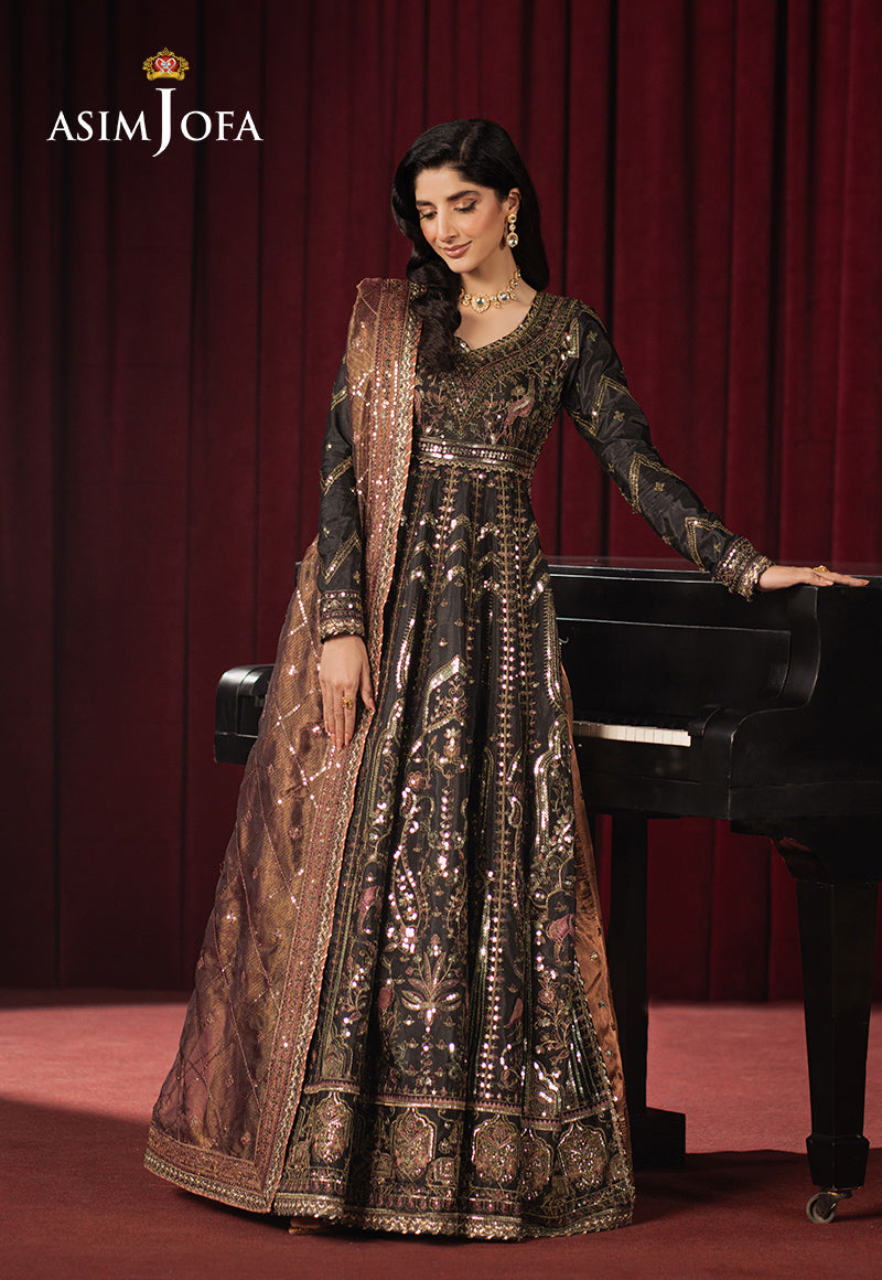 Asim Jofa | Premium Festive | AJPF-38 - Designer Dress with Intricate embroidery and embellishments. Shop elegent wedding dress at Maria Faisal.