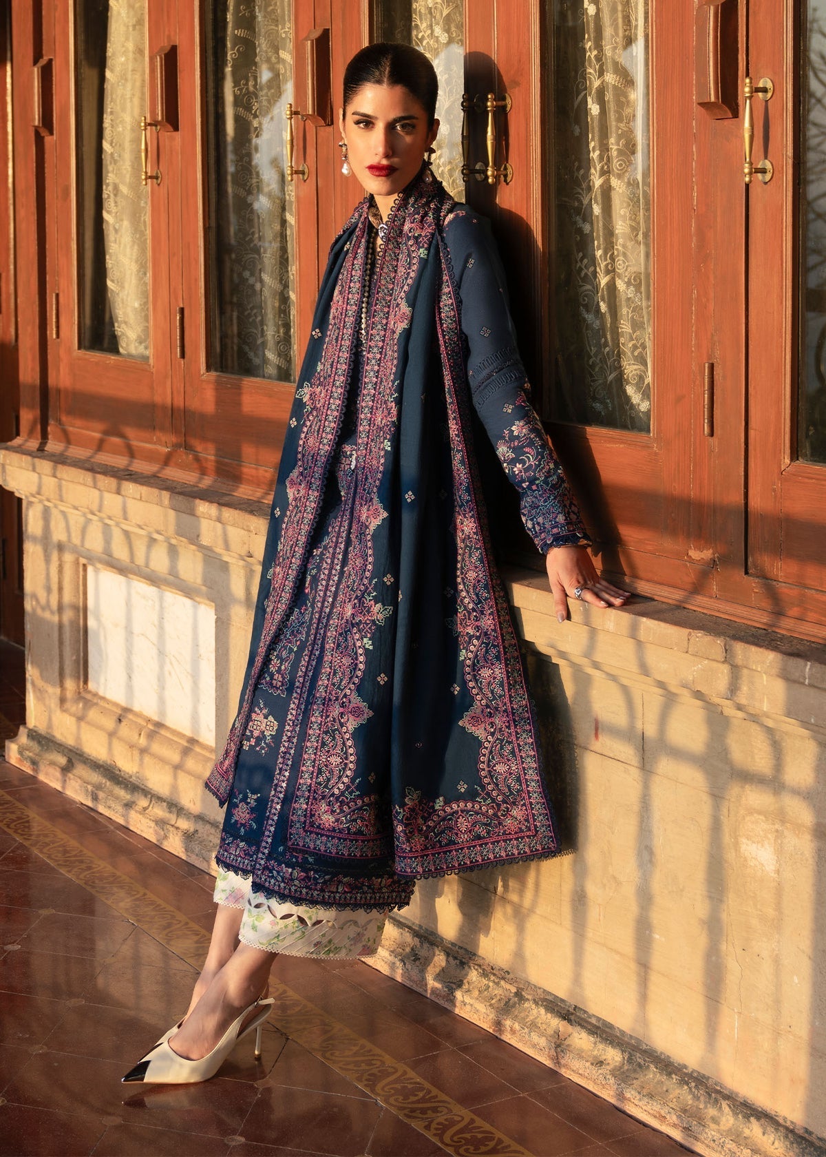 Nishwa – authentic Pakistani dress from the Gulana Winter 25 collection for women in the UK
