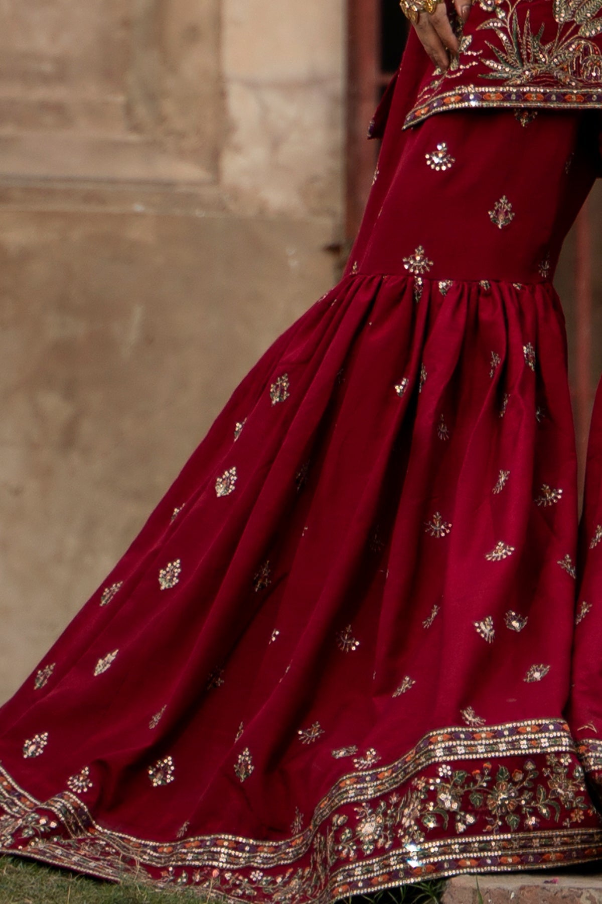 Charizma | Festive Pret  | CMA-6-226 - Dress - available at Maria Faisal in UK and USA.