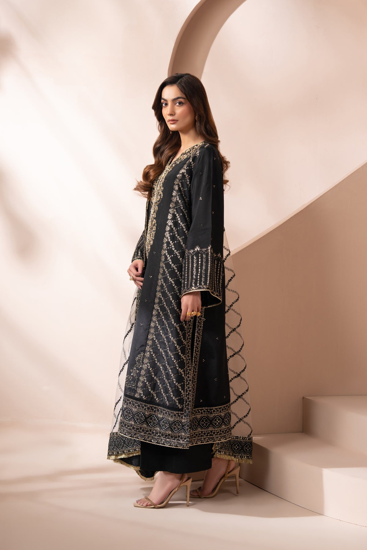 Xenia Formals | Zaeva Formals | AYANEH - Formal Dress - available at Maria Faisal in UK and USA.