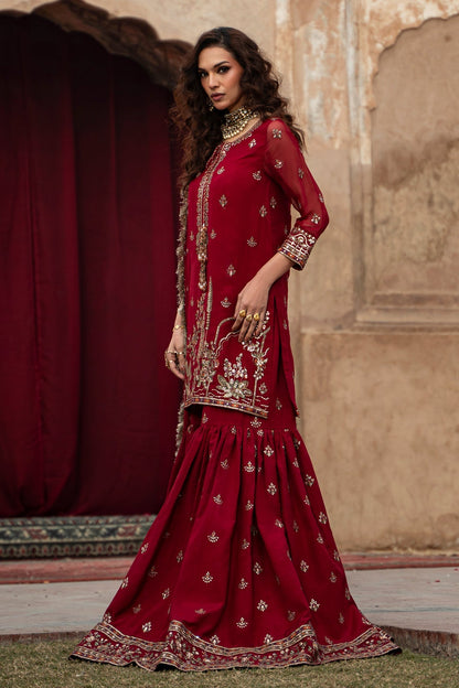 Charizma | Festive Pret  | CMA-6-226 - Dress - available at Maria Faisal in UK and USA.