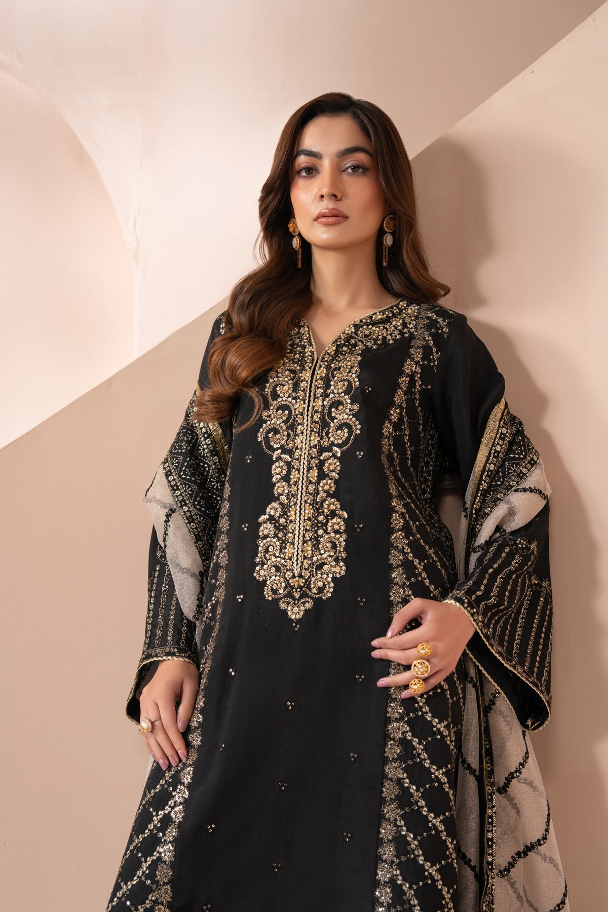 Xenia Formals | Zaeva Formals | AYANEH - Formal Dress - available at Maria Faisal in UK and USA.
