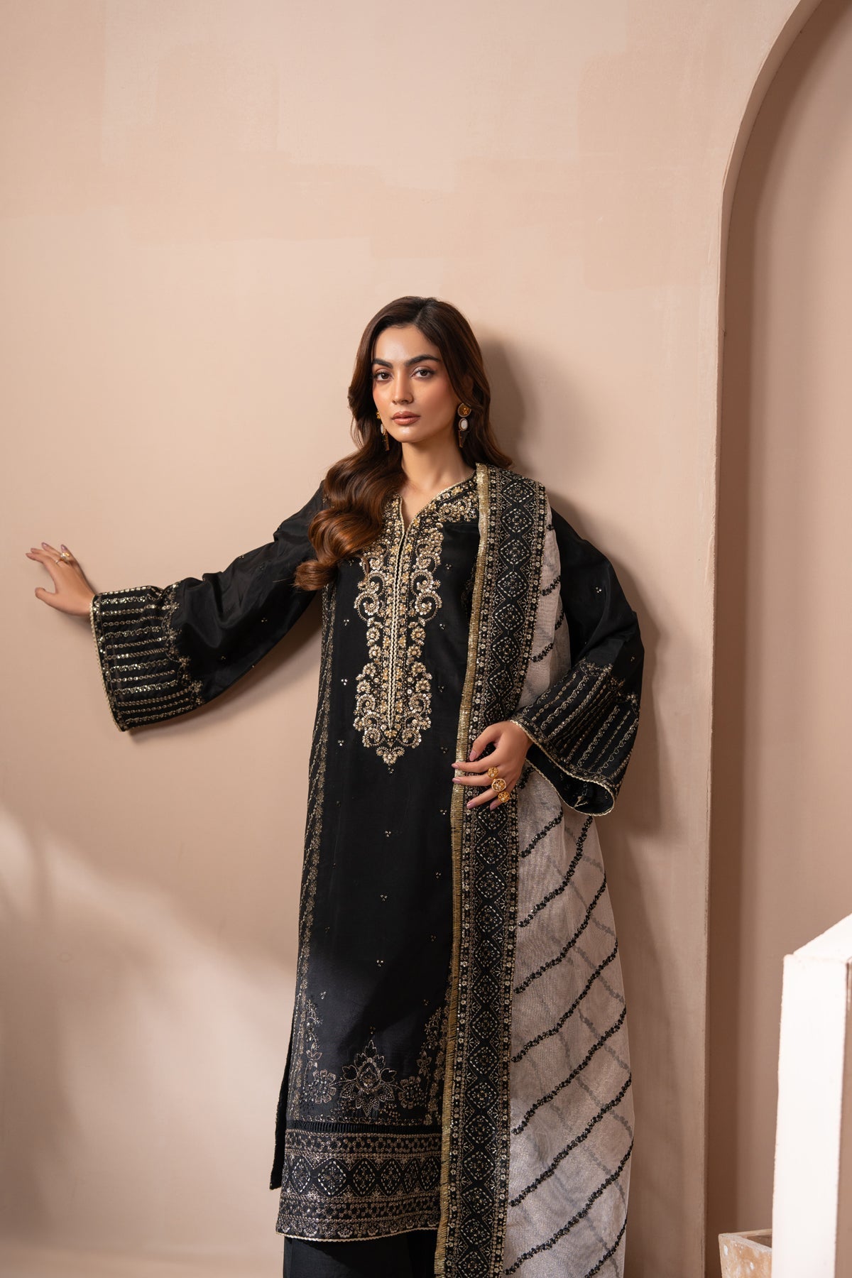 Xenia Formals | Zaeva Formals | AYANEH - Formal Dress - available at Maria Faisal in UK and USA.
