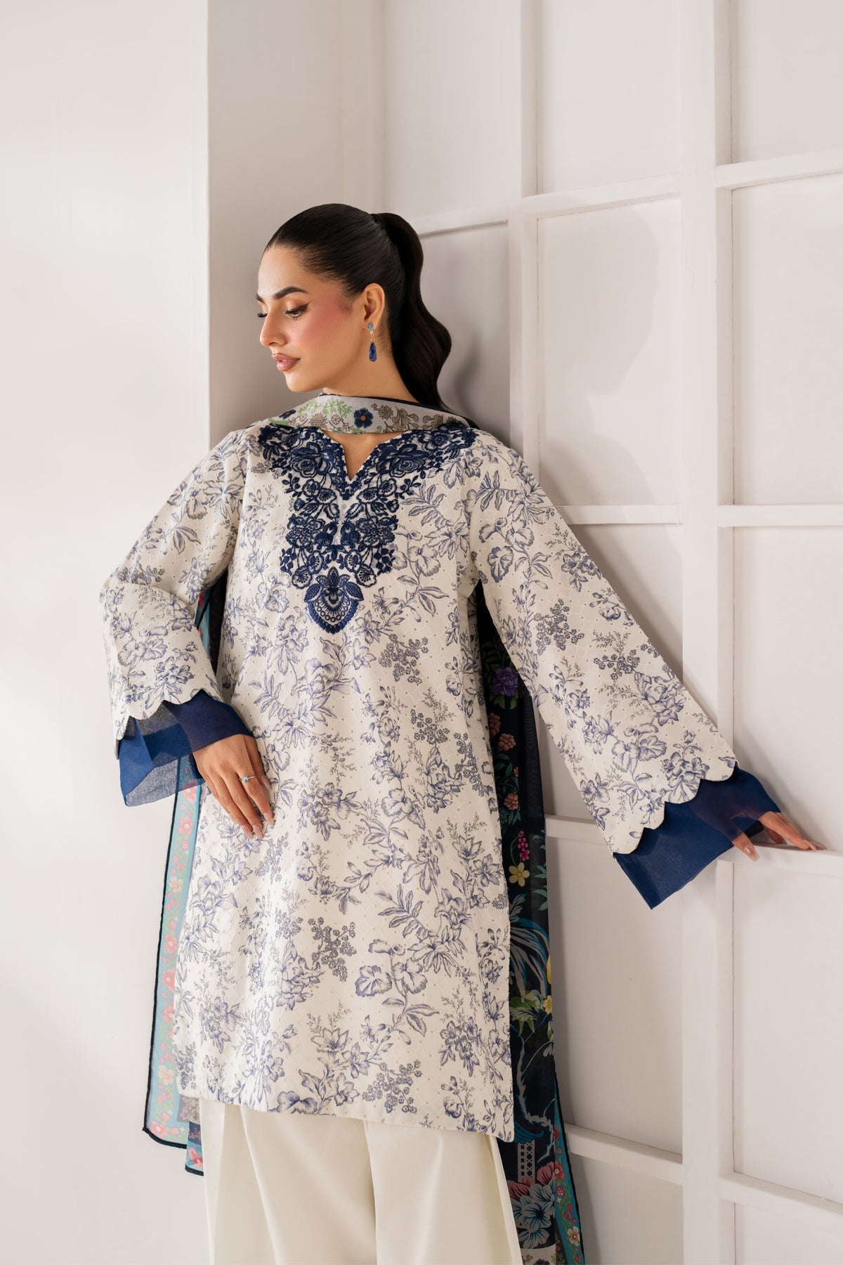 Xenia Formals | Namah Lawn 26 | KYMA - Formal Dress - available at Maria Faisal in UK and USA.