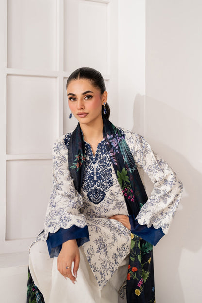 Xenia Formals | Namah Lawn 26 | KYMA - Formal Dress - available at Maria Faisal in UK and USA.