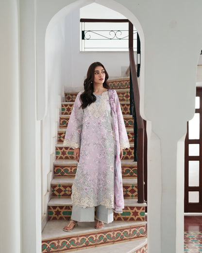 Neeshay | Summer Lines | BLUSHMERE - Luxury Dress - available at Maria Faisal in UK and USA.