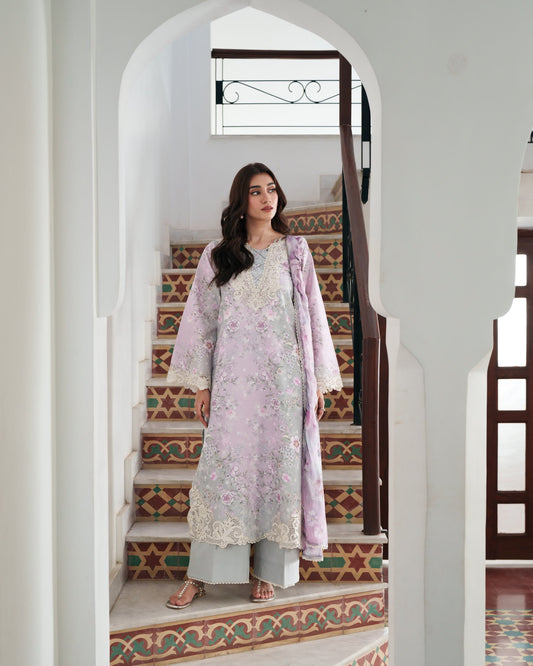 Neeshay | Summer Lines | BLUSHMERE - Luxury Dress - available at Maria Faisal in UK and USA.