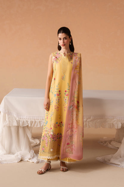 Afrozeh | The Haze 26 |Evania Yellow - Luxury Dress - available at Maria Faisal in UK and USA.