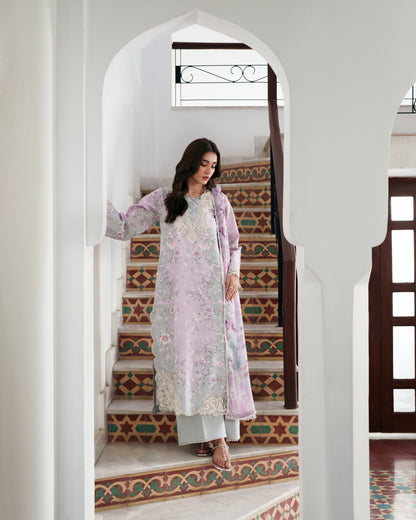 Neeshay | Summer Lines | BLUSHMERE - Luxury Dress - available at Maria Faisal in UK and USA.