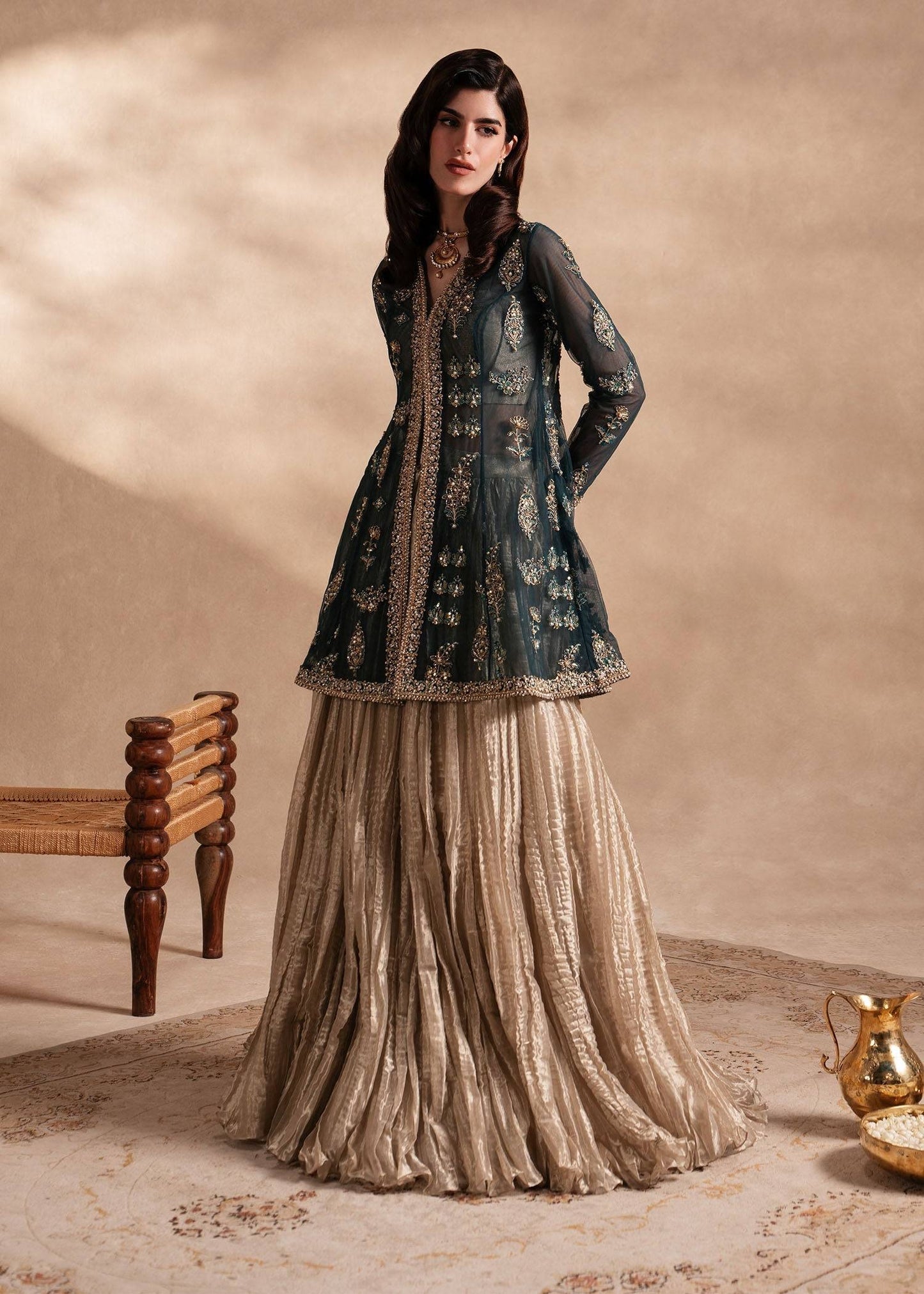 Sadaf Fawad Khan | Nafees Formals 25 | Nageenah by Maria Faisal - Registered Vendor of : Sadaf Fawad Khan - type : Ladies Clothes - 100% original wedding dresses