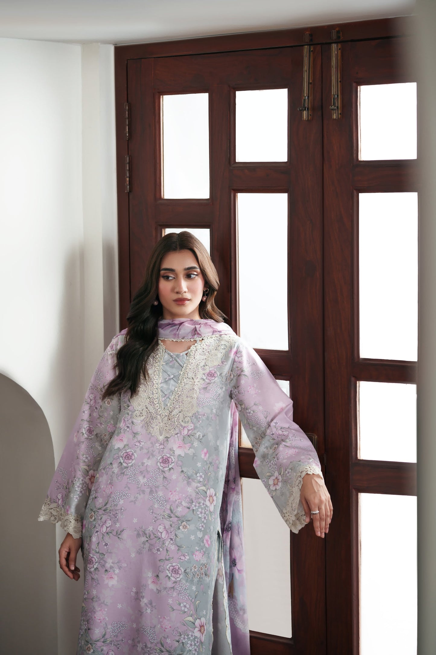 Neeshay | Summer Lines | BLUSHMERE - Luxury Dress - available at Maria Faisal in UK and USA.