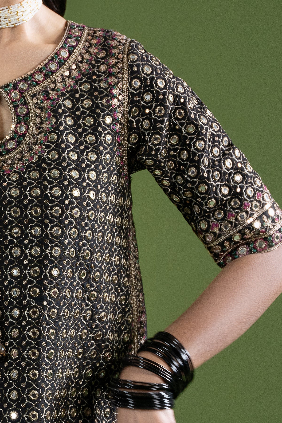 Charizma | Festive Pret  | CMA-6-237 - Dress - available at Maria Faisal in UK and USA.