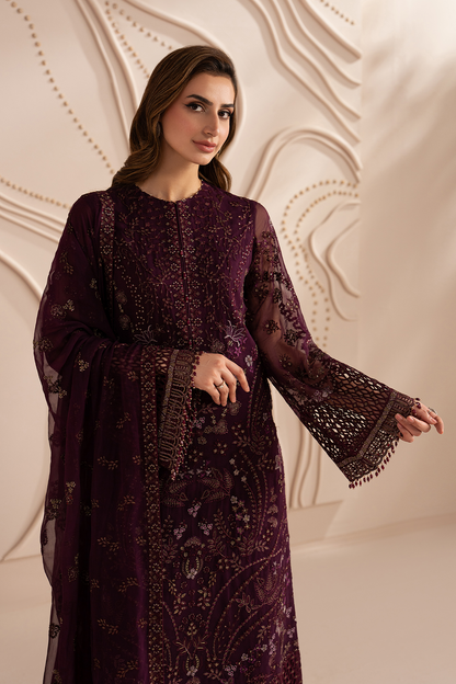 Lavish Premium | Izhare Muhabbat | CRIMSON BLOOM - Formal Dress - available at Maria Faisal in UK and USA.