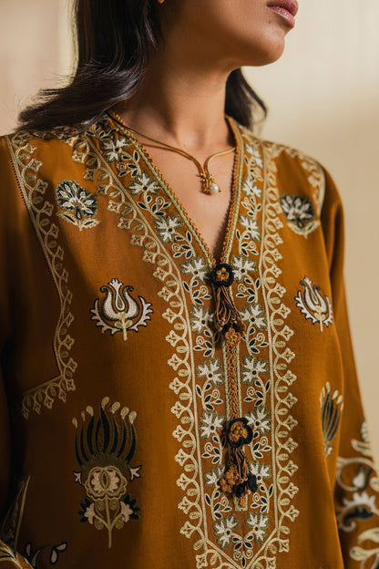 Elan | Indigene Pret | AMAAN (ERW-21575) - Luxury Dress - available at Maria Faisal in UK and USA.