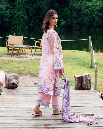 Roheenaz | Garden Veal Printed Lawn 25 |Lilac Dust by Maria Faisal - Registered Vendor of : Roheenaz - type : Ladies Clothes - 100% original wedding dresses