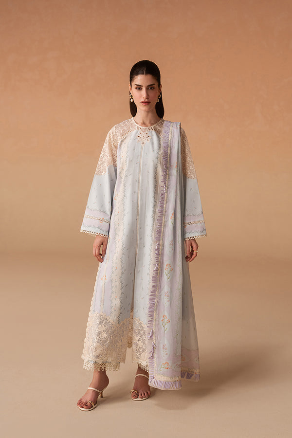 Afrozeh | The Haze 26 |Sunnival Blue - Luxury Dress - available at Maria Faisal in UK and USA.