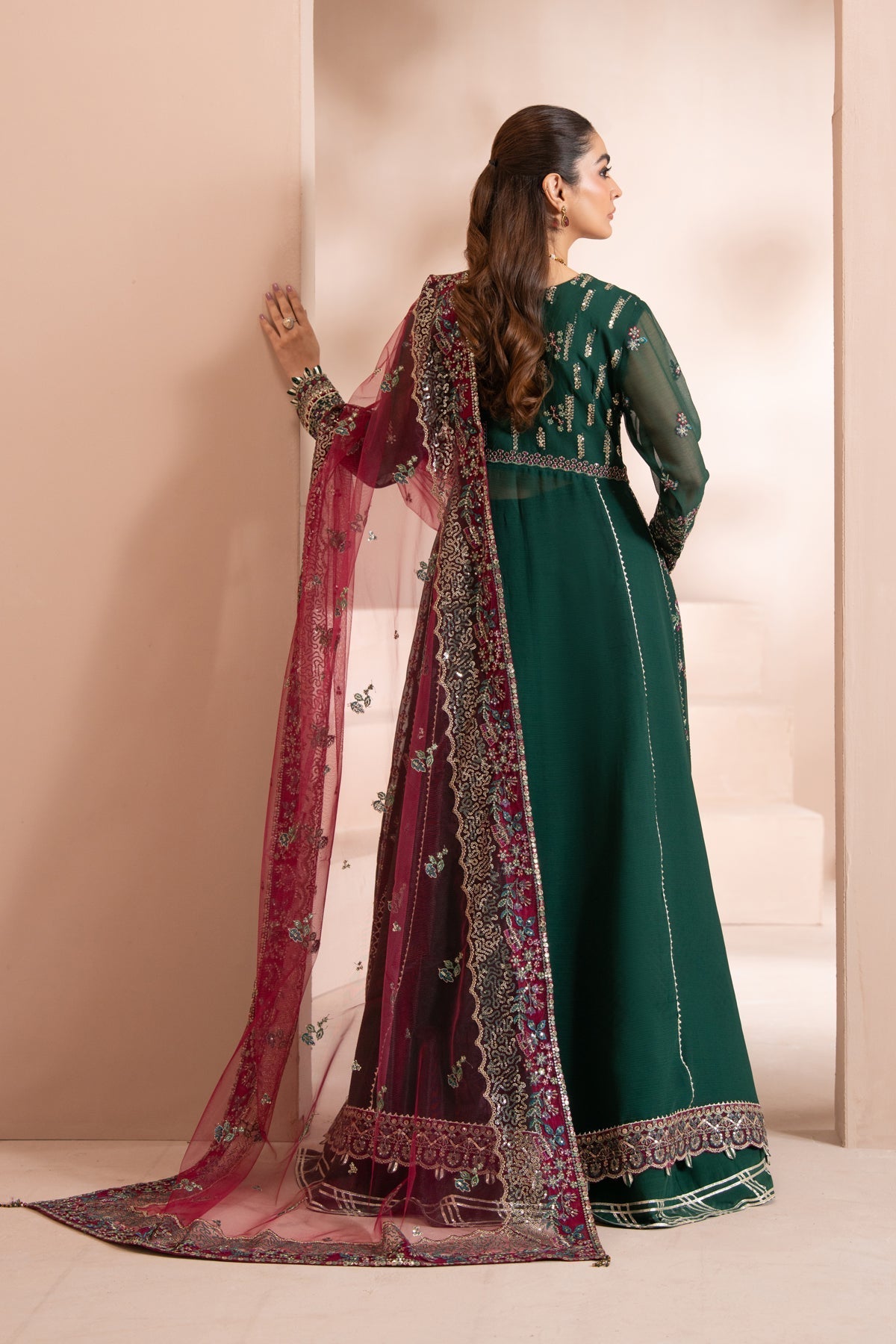 Xenia Formals | Zaeva Formals | LAZEH - Formal Dress - available at Maria Faisal in UK and USA.