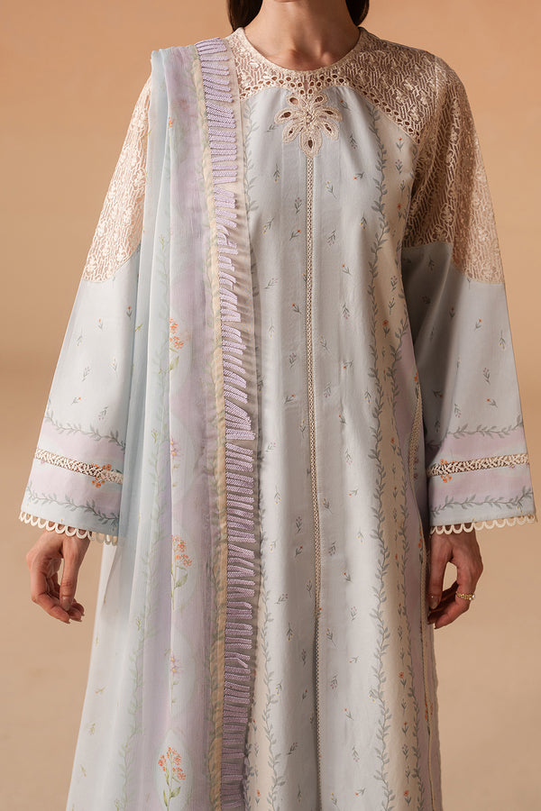 Afrozeh | The Haze 26 |Sunnival Blue - Luxury Dress - available at Maria Faisal in UK and USA.