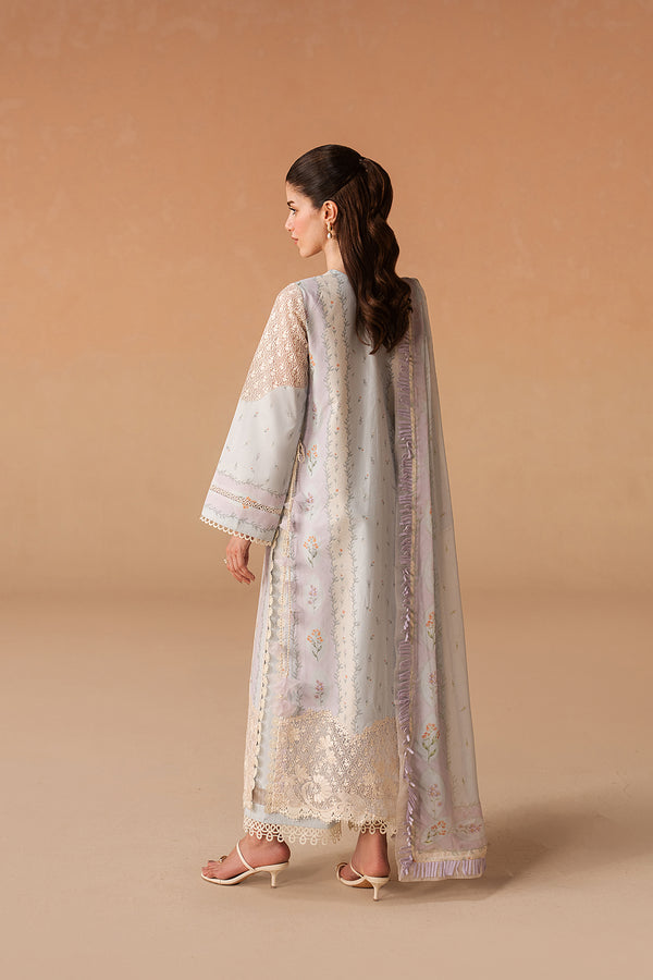 Afrozeh | The Haze 26 |Sunnival Blue - Luxury Dress - available at Maria Faisal in UK and USA.