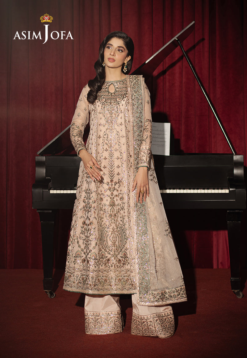 Asim Jofa | Premium Festive | AJPF-33 - Designer Dress with Intricate embroidery and embellishments. Shop elegent wedding dress at Maria Faisal.