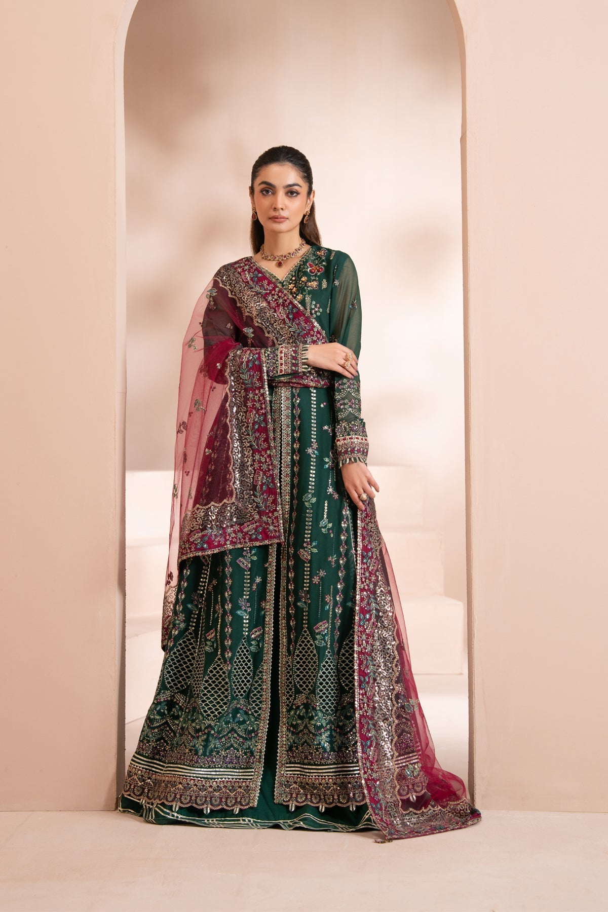 Xenia Formals | Zaeva Formals | LAZEH - Formal Dress - available at Maria Faisal in UK and USA.