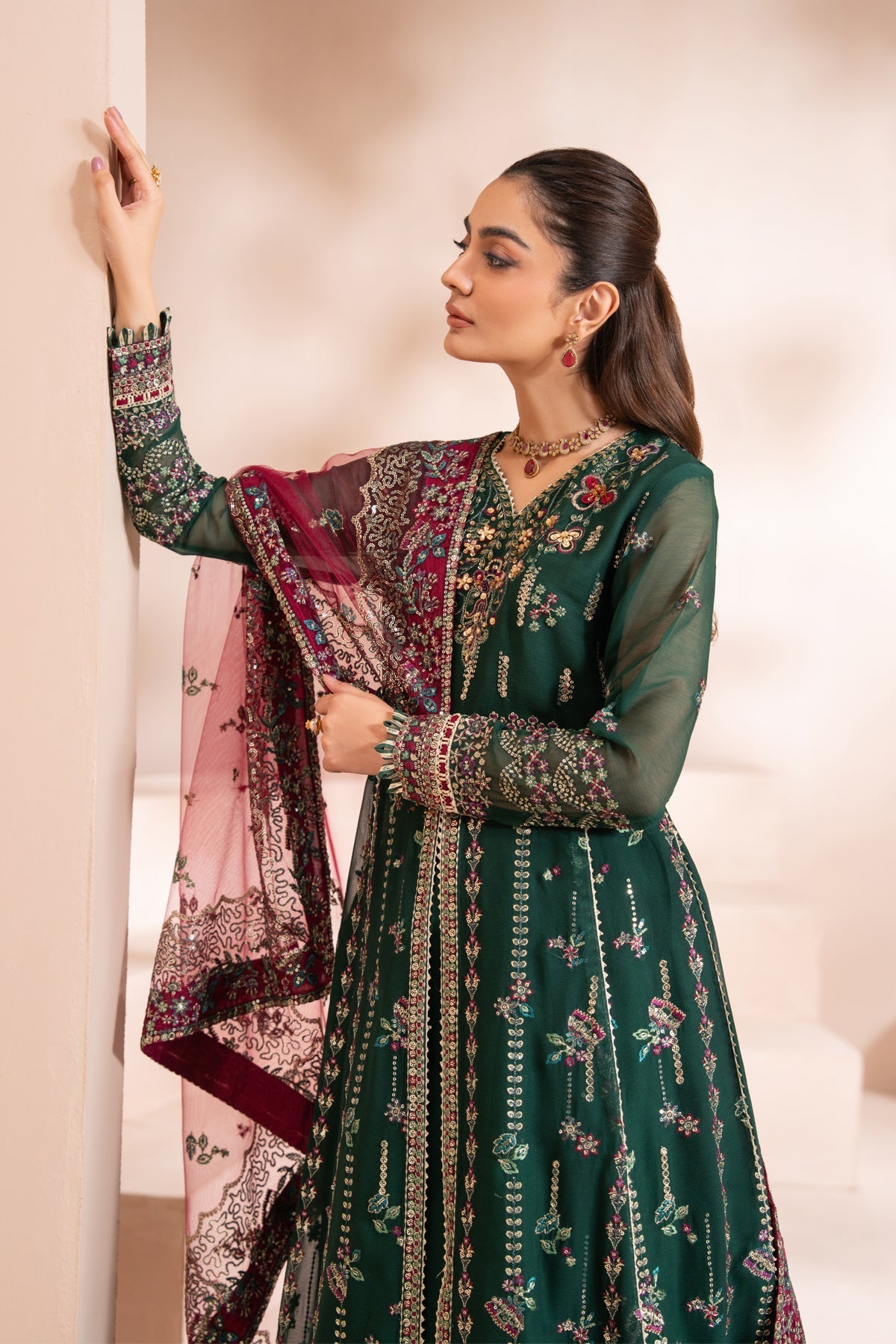 Xenia Formals | Zaeva Formals | LAZEH - Formal Dress - available at Maria Faisal in UK and USA.