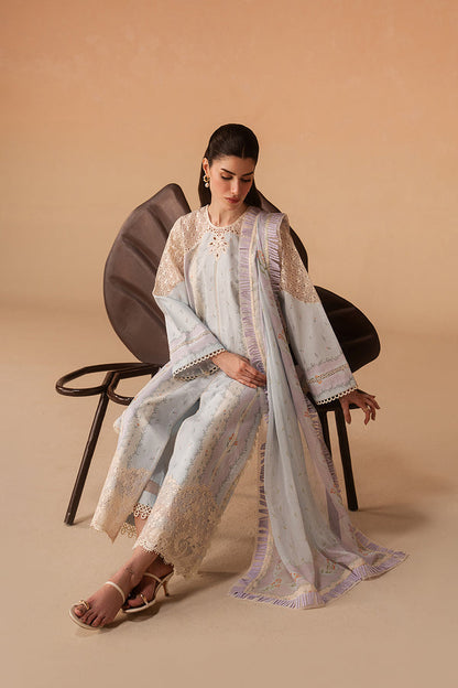 Afrozeh | The Haze 26 |Sunnival Blue - Luxury Dress - available at Maria Faisal in UK and USA.