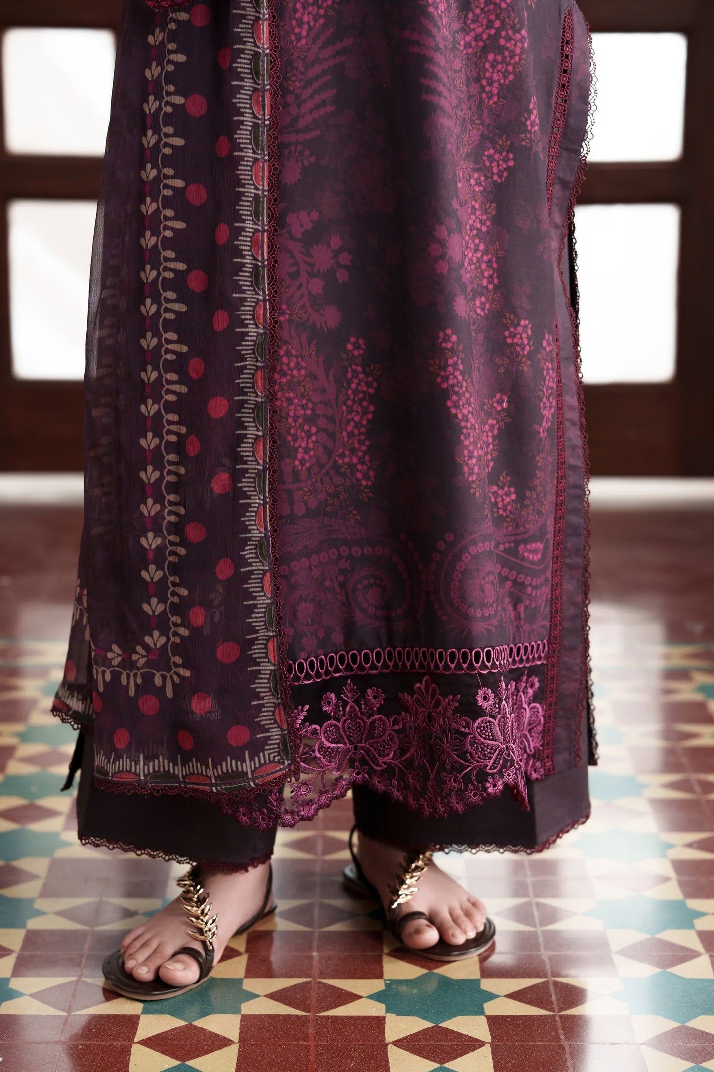 Neeshay | Summer Lines | MARVELLE - Luxury Dress - available at Maria Faisal in UK and USA.