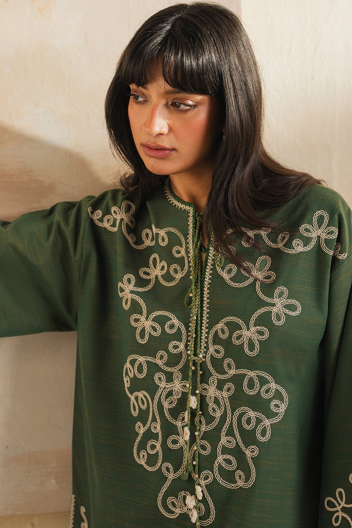 Elan | Indigene Pret | NAHL (ERW-21583) - Luxury Dress - available at Maria Faisal in UK and USA.