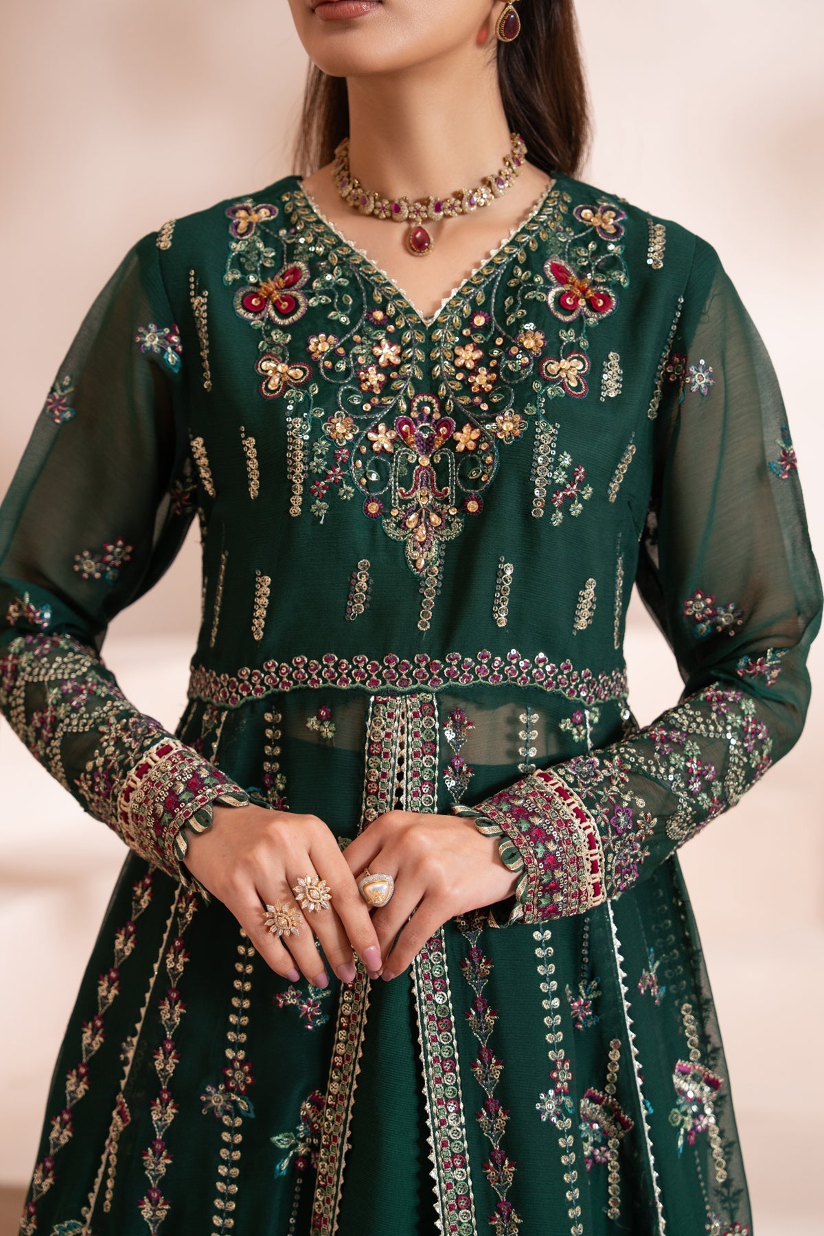 Xenia Formals | Zaeva Formals | LAZEH - Formal Dress - available at Maria Faisal in UK and USA.