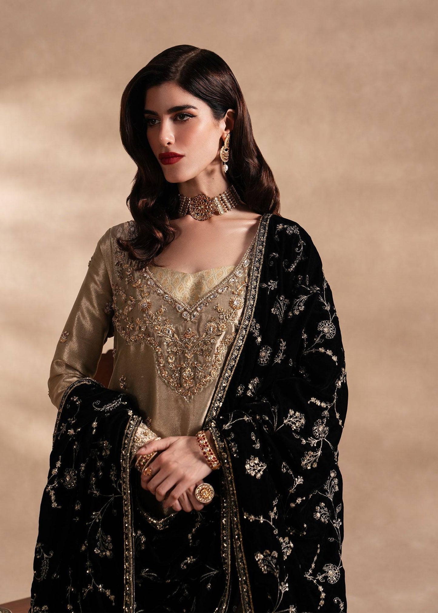 Sadaf Fawad Khan | Nafees Formals 25 | Nuhaz by Maria Faisal - Registered Vendor of : Sadaf Fawad Khan - type : Ladies Clothes - 100% original wedding dresses