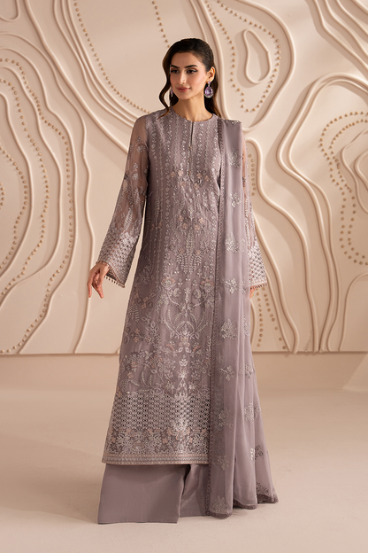 Lavish Premium | Izhare Muhabbat | Lavender Dream - Formal Dress - available at Maria Faisal in UK and USA.
