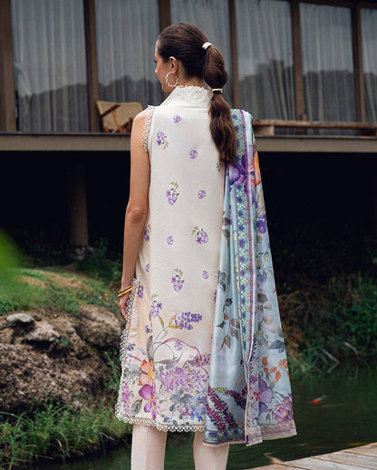 Roheenaz | Garden Veal Printed Lawn 25 | Bloom Glimmer by Maria Faisal - Registered Vendor of : Roheenaz - type : Ladies Clothes - 100% original wedding dresses