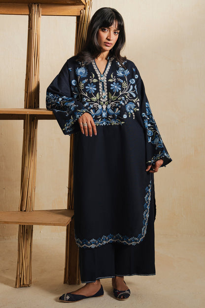Elan | Indigene Pret |ZARQA (ERW-21576) - Luxury Dress - available at Maria Faisal in UK and USA.