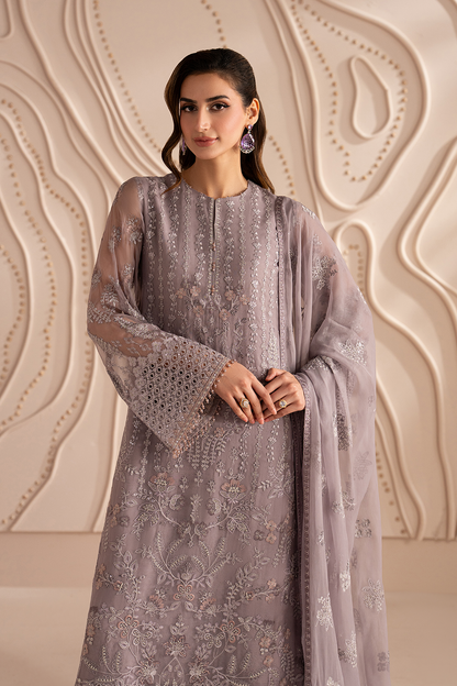 Lavish Premium | Izhare Muhabbat | Lavender Dream - Formal Dress - available at Maria Faisal in UK and USA.