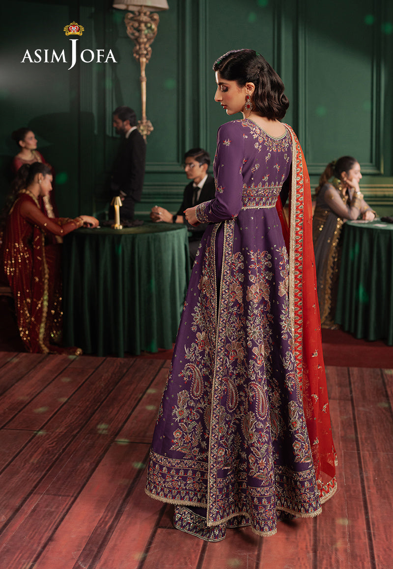 Asim Jofa | Premium Festive | AJPF-23 - Designer Dress with Intricate embroidery and embellishments. Shop elegent wedding dress at Maria Faisal.