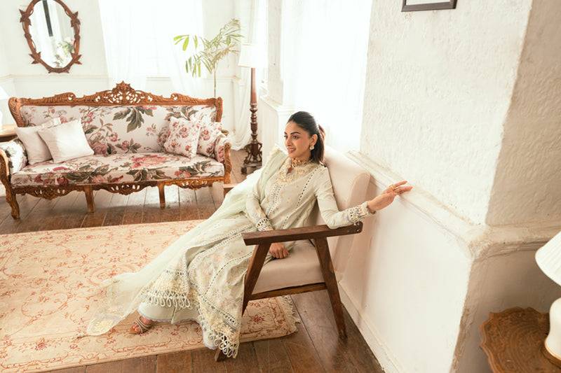 Qalamkar | Luxury Lawn Eid Edit | SB-08 Rimsha by Maria Faisal - Registered Vendor of : Qalamkar - type : Ladies Clothes - 100% original wedding dresses